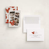 "Snapshots" - Holiday Cards in Cherry by Pixel and Hank - Assembled