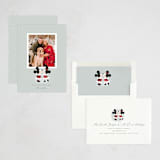 "mickey kiss" - Holiday Cards in Frost by Lori Wemple - Assembled