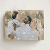 "Twinkle!" - Holiday Cards in Snow by Wildfield Paper Co - Folded Card