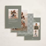 "minimalist delight" - Holiday Cards in Pear by Design Lotus - Back of Card Options