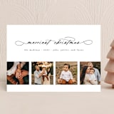"Merry Photo Strip" - Holiday Cards in Slate by Leah Ragain - Front