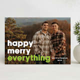 "Stand Out" - Holiday Cards in Lime by Lisa Assenmacher - Front
