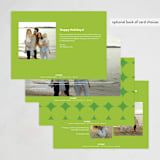 "Stand Out" - Holiday Cards in Lime by Lisa Assenmacher - Back of Card Options