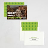 "Stand Out" - Holiday Cards in Lime by Lisa Assenmacher - Assembled