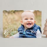 "Believe" - Holiday Cards in Snow by Annie Holmquist - Front