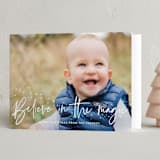 "Believe" - Holiday Cards in Snow by Annie Holmquist - Folded Card