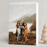 "Up Top" - Holiday Cards in Snow by Lauren Chism - Folded Card