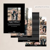 "Editorial Headline" - Holiday Cards in Noir by Roxy Cervantes - Back of Card Options