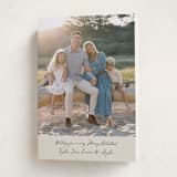 "Written Wish" - Holiday Cards in Ivory by Cass Loh - Folded Card