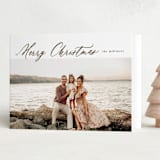 "Scrollwork" - Holiday Cards in Fawn by Up Up Creative - Folded Card