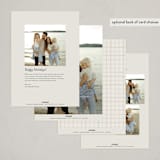 "The Editor" - Holiday Cards in Ivory by Carolyn Nicks - Back of Card Options