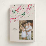 "bow garland" - Holiday Cards in Gumdrop by Vivian Yiwing - Folded Card