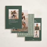 "Painted Jubilance" - Holiday Cards in Evergreen by Kercia Jane - Back of Card Options