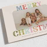 "Merry Text" - Holiday Cards in Gumdrop by Julie Murray - Detail