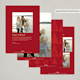 "Red" - Holiday Cards in Holly by Darryl Don Doctor - Back of Card Options