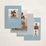 "Cottage Floral" - Holiday Cards in Juniper by Julie Murray - Back of Card Options