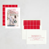 "Merry Title" - Holiday Cards in Poinsettia by Brooke Chandler - Assembled