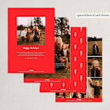 "Modern Joy" - Holiday Cards in Poinsettia by Erica Krystek - Back of Card Options