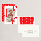 "Modern Joy" - Holiday Cards in Poinsettia by Erica Krystek - Assembled