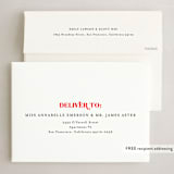 "Modern Joy" - Holiday Cards in Poinsettia by Erica Krystek - FREE Recipient Addressing