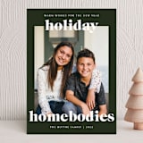 "holiday homebodies" - Holiday Cards in Wreath by Lindsay Stetson Thompson - Front