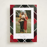 "shimmering tartan" - Holiday Cards in Holly by Rebecca Durflinger - Front