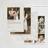 "Handwritten Christmas" - Holiday Cards in Champagne by Nicole Walsh - Back of Card Options