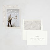 "Handwritten Christmas" - Holiday Cards in Champagne by Nicole Walsh - Assembled