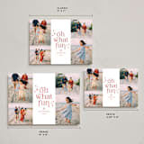 "Brilliant Fun" - Holiday Cards in Holly Berry by Olivia Raufman - Formats Available