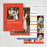 "Peace Joy Love" - Holiday Cards in Cardinal by Ekko Studio - Back of Card Options