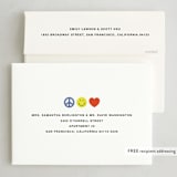 "Peace Joy Love" - Holiday Cards in Cardinal by Ekko Studio - FREE Recipient Addressing