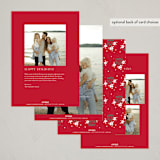 "Feliz" - Holiday Cards in Poinsettia by Elsa Duncan - Back of Card Options