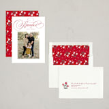 "Feliz" - Holiday Cards in Poinsettia by Elsa Duncan - Assembled