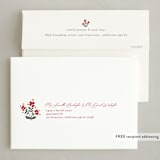"Feliz" - Holiday Cards in Poinsettia by Elsa Duncan - FREE Recipient Addressing