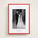 "Classic Border" - Holiday Cards in Berry by Wendy Chung - Front