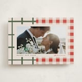 "Grandmas Dishes" - Holiday Cards in Santa Suit by Carrie ONeal - Front