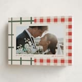 "Grandmas Dishes" - Holiday Cards in Santa Suit by Carrie ONeal - Folded Card