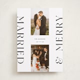 "Merrily Married" - Holiday Cards in Snowflake by Laura Bercovich - Front