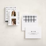 "Merrily Married" - Holiday Cards in Snowflake by Laura Bercovich - Assembled