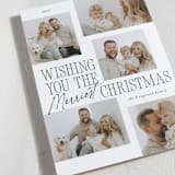 "Quill Pen Five" - Holiday Cards in Coal by Jackie Crawford - Detail