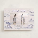 "Tis the Sea Sun" - Holiday Cards in Ocean by Pink House Press - Front