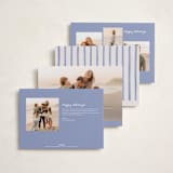 "Tis the Sea Sun" - Holiday Cards in Ocean by Pink House Press - Back of Card Options