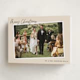 "Dated Snapshot" - Holiday Cards in Latte by Alicia Schultz - Folded Card