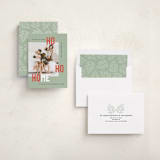"New Ho Ho Home" - Holiday Cards in Sage by Mary Kay Garttmeier - Assembled