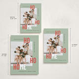 "New Ho Ho Home" - Holiday Cards in Sage by Mary Kay Garttmeier - Formats Available