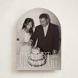 "serif married christmas" - Holiday Cards in Champagne by Ellen Schlegelmilch - Front