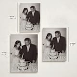 "serif married christmas" - Holiday Cards in Champagne by Ellen Schlegelmilch - Formats Available