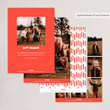 "Joyful Type" - Holiday Cards in Snow by Sydney Newsom - Back of Card Options