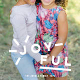 "Joyful Type" - Holiday Cards in Snow by Sydney Newsom - Detail