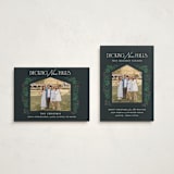 "Decking New Halls" - Holiday Cards in Midnight Forest by Julie Murray - Photo Orientation Options
